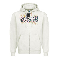 Oatmeal Heather 2024 motivated educated graduated Zipper Hoodie - CowGirlArtShop