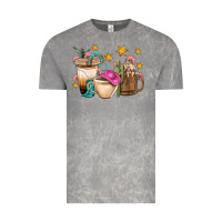 Cloud Rock Western Cowgirl Coffee Cup Bbs Vintage Tee - BundleAndBundleShop