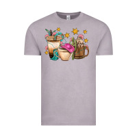 Vintage Zinc Western Cowgirl Coffee Cup Bbs Vintage Tee - BundleAndBundleShop