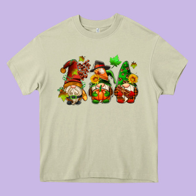 Fall Gnomes With Pumpkin Pie Heavy Core Tee Designed By Adodesignshop