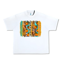 White fall pumpkin brushstroke Urban Heavy Tee - BundleAndBundleShop
