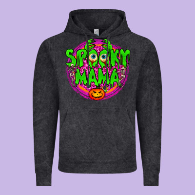 Spooky Mama Vintage Hoodie Designed By Bundleandbundleshop