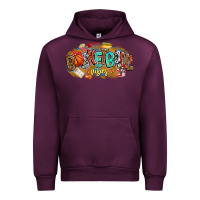 Mauve Wine basketball vibes Urban Hoodie - CowhideDigitalArt