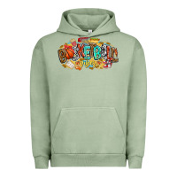 Pigment Oil Green basketball vibes Urban Hoodie - CowhideDigitalArt