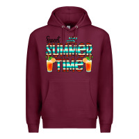 Burgundy sweet summer time cocktail Premium Hoodie - CowCowDesign