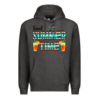 Charcoal Heather sweet summer time cocktail Premium Hoodie - CowCowDesign