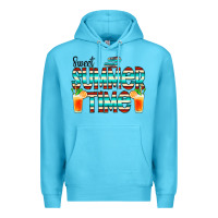 Ocean Blue sweet summer time cocktail Premium Hoodie - CowCowDesign