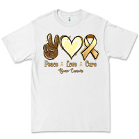 White Peace Love Cure Bone Cancer Premium Tee - Jasminsmagicworld