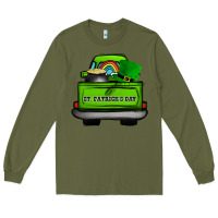 Army Green St Patrick's Day Truck Long Sleeve Tee - Bettercallsaul