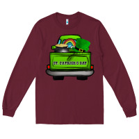 Burgundy St Patrick's Day Truck Long Sleeve Tee - Bettercallsaul