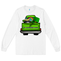 White St Patrick's Day Truck Long Sleeve Tee - Bettercallsaul