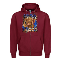 Burgundy oh my stars Zipper Hoodie - CowGirlArtShop
