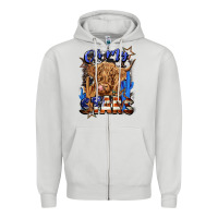 Dove Grey oh my stars Zipper Hoodie - CowGirlArtShop