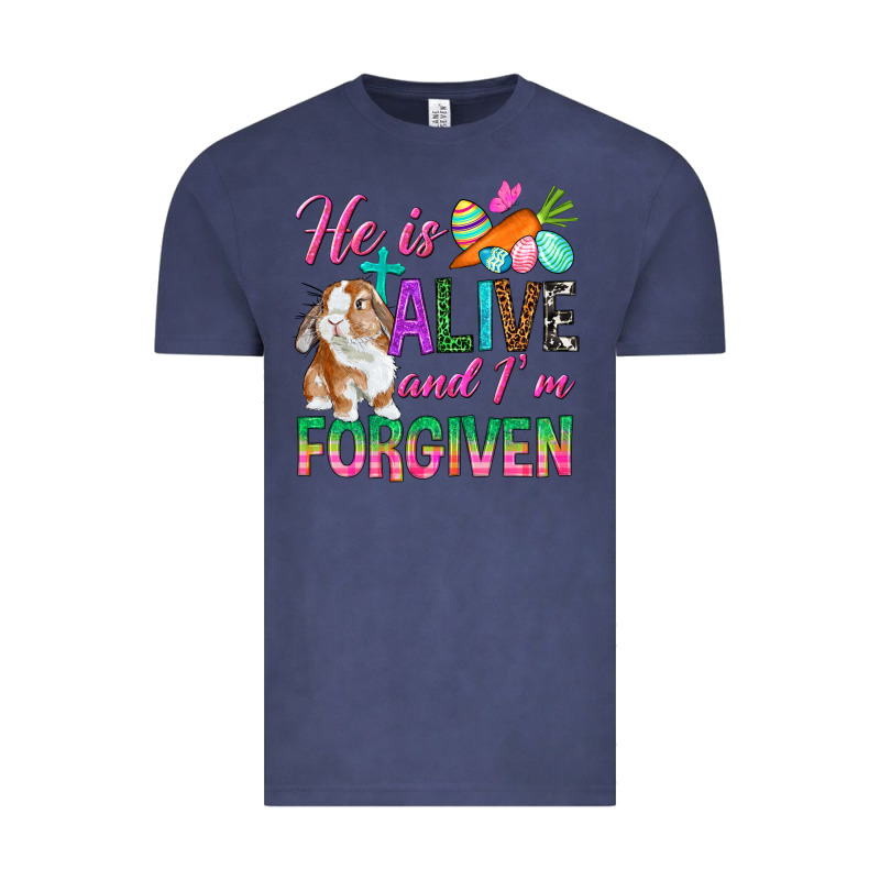 He Is Alive And I'm Forgiven Vintage Tee by BundleAndBundleShop | Teevron