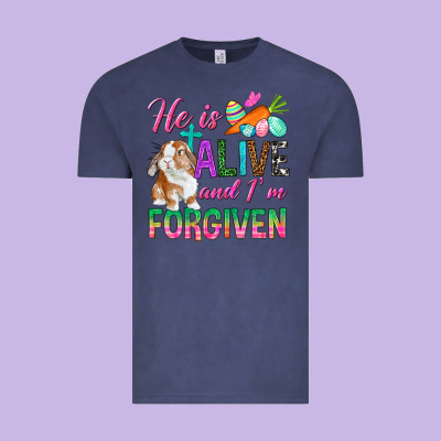 He Is Alive And I'm Forgiven Vintage Tee Designed By Bundleandbundleshop