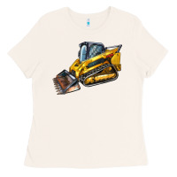 Bone Compact Track Loader Ladies Tee - LillyAllenDesigns