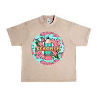 French Oak teacher floral pencil round earring Urban Heavy Tee - BundleAndBundleShop