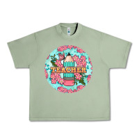 Oil Green teacher floral pencil round earring Urban Heavy Tee - BundleAndBundleShop