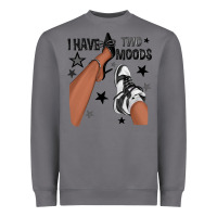Storm I Have Two Moods Black Sneakers Afro Girl Heavyweight Sweatshirt - texasbilliewilder