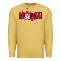 Antique Gold Mother's Day mama hearts Premium Sweatshirt - FaDigitalArtStudio