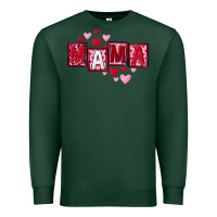 Sports Green Mother's Day mama hearts Premium Sweatshirt - FaDigitalArtStudio