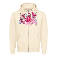 Sandshell boo pink pumpkin witch breast cancer Zipper Hoodie - CowGirlArtShop