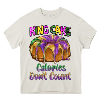 Cream mardi gras king cage calories don't count Heavy Core Tee - BarkalooDesign