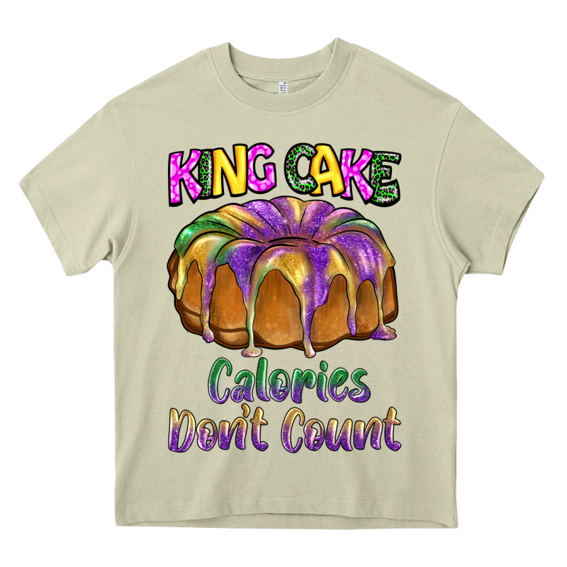 Mardi Gras King Cage Calories Don't Count Heavy Core Tee by BarkalooDesign | Teevron