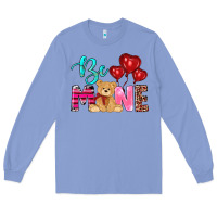 Colony Blue valentine's day be mine tedybear Long Sleeve Tee - RanaPortraitStore