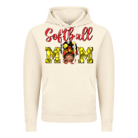 Vintage Artic Softball Mom And Afro Messy Bun Mom Vintage Hoodie - BundleAndBundleShop