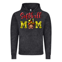 Vintage Black Softball Mom And Afro Messy Bun Mom Vintage Hoodie - BundleAndBundleShop