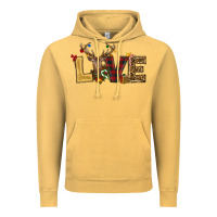 Vintage Mustard christmas reindeer love Vintage Hoodie - RanaPortraitStore