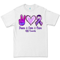 White Peace Love Cure All Cancers Premium Tee - Jasminsmagicworld