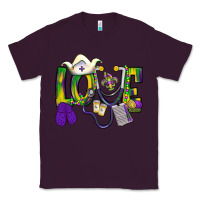 Plum Mardi Gras Love Nurse Classic Tee - BundleAndBundleShop