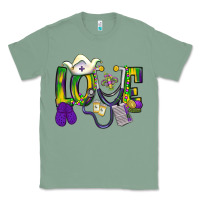 Sage Mardi Gras Love Nurse Classic Tee - BundleAndBundleShop
