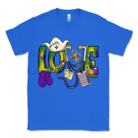 True Royal Mardi Gras Love Nurse Classic Tee - BundleAndBundleShop