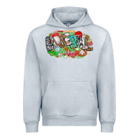 Heather Grey baseball vibes Urban Hoodie - CowhideDigitalArt