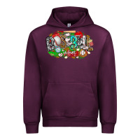 Mauve Wine baseball vibes Urban Hoodie - CowhideDigitalArt