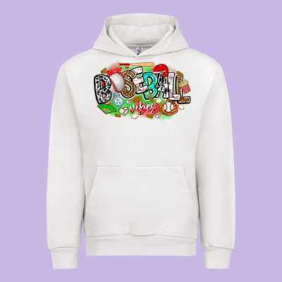 Baseball Vibes Urban Hoodie Designed By Cowhidedigitalart