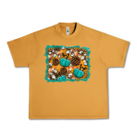 Peanut Butter fall pumpkin distressed background Urban Heavy Tee - BundleAndBundleShop