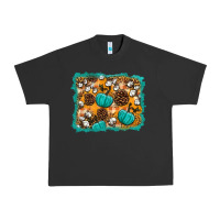 Pigment Black fall pumpkin distressed background Urban Heavy Tee - BundleAndBundleShop