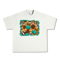 Pistachio fall pumpkin distressed background Urban Heavy Tee - BundleAndBundleShop