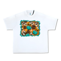 White fall pumpkin distressed background Urban Heavy Tee - BundleAndBundleShop