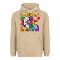 Mushroom Neurodiversity is beautiful Heavyweight Hoodie - FaDigitalArtStudio