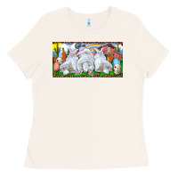 Bone Easter Bunnies Ladies Tee - RanaPortraitStore