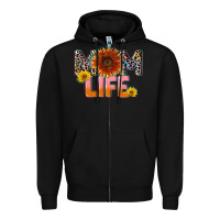 Black Mom life Mother's Day Zipper Hoodie - CowGirlArtShop