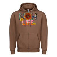 Chestnut Mom life Mother's Day Zipper Hoodie - CowGirlArtShop