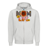 Dove Grey Mom life Mother's Day Zipper Hoodie - CowGirlArtShop