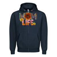 Navy Mom life Mother's Day Zipper Hoodie - CowGirlArtShop