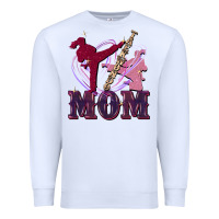 White Taekwondo mom Mother's Day Premium Sweatshirt - FaDigitalArtStudio